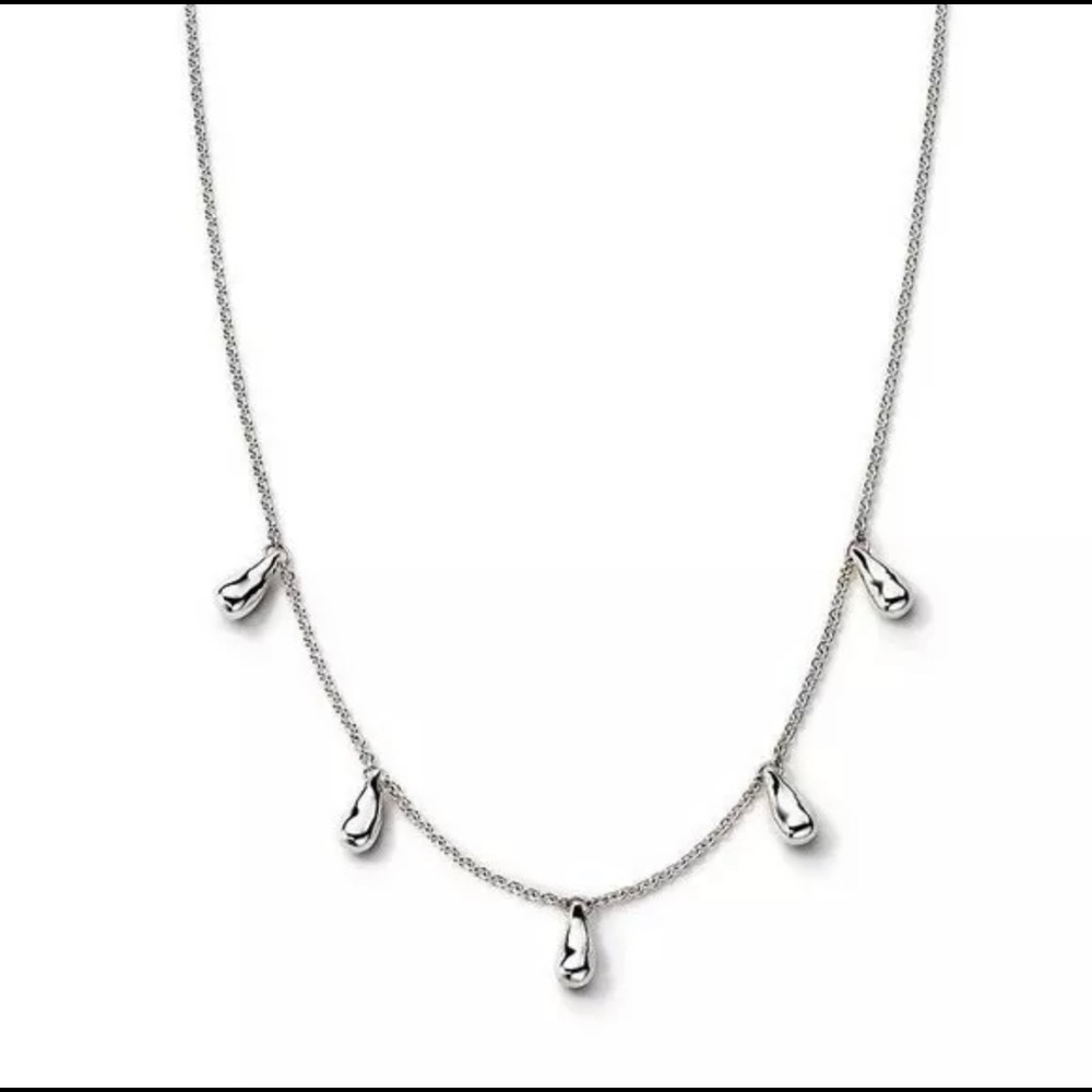 Tiffany & Co. 925 Sterling Silver Elsa Peretti 5 Teardrop Necklace